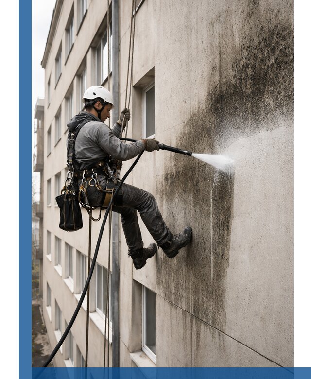 Профессиональная очистка фасадов от плесени в Волжском