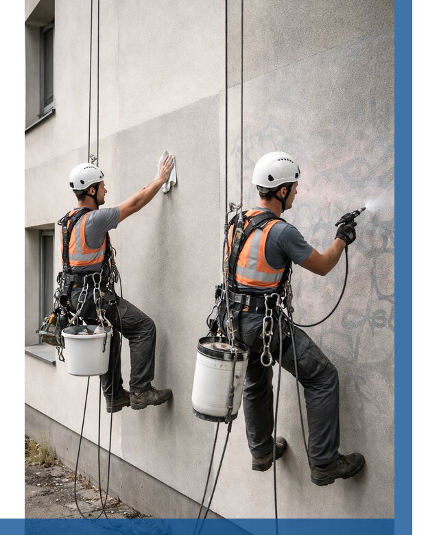 Антиграффити покрытие фасада в Волжском от 608 р. | ВЫСОТНИК-Влж