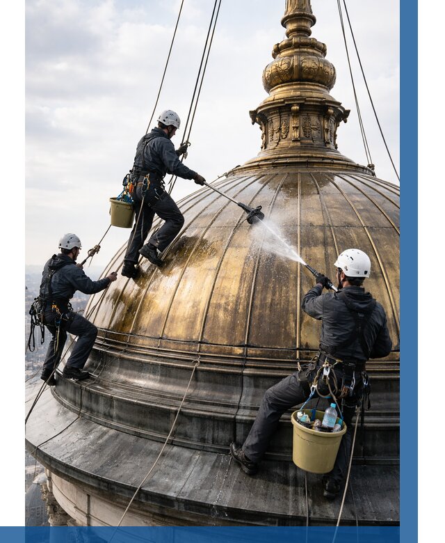 Мойка куполов и шпилей в Волжском от 8104 р. - заказать | ВЫСОТНИК-Влж