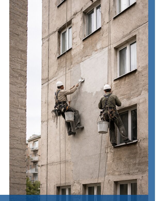 Косметический ремонт фасада в Волжском от 1114 р. | ВЫСОТНИК-Влж