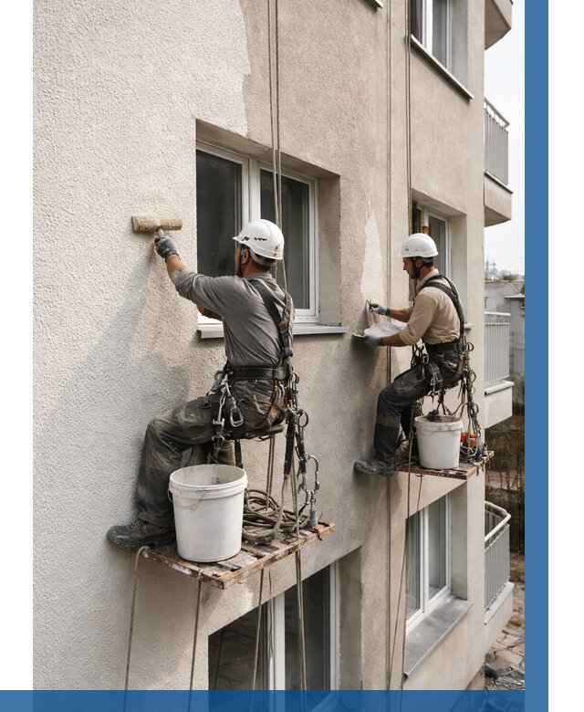 Нанесение короеда на фасад в Волжском от 456 р. | ВЫСОТНИК-Влж