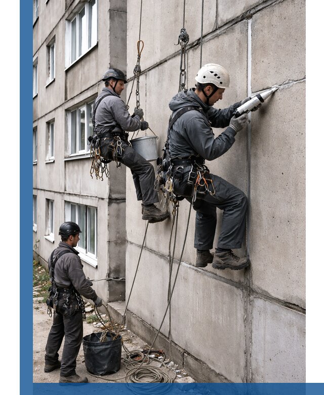 Герметизация межпанельных швов в Волжском с гарантией герметичности