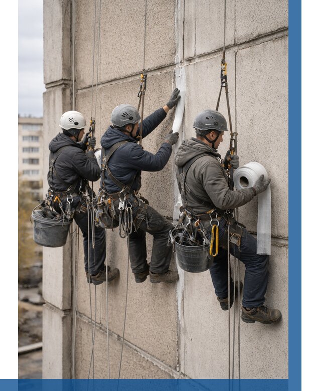 Ремонт межпанельных швов в Волжском от 760 р. | ВЫСОТНИК-Влж