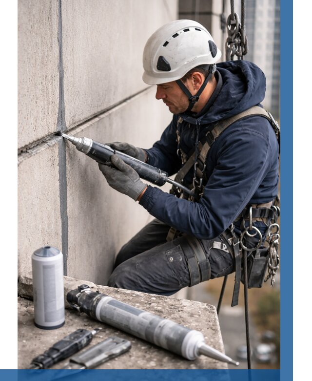 Вторичная герметизация швов в Волжском от 456 р. | ВЫСОТНИК-Влж