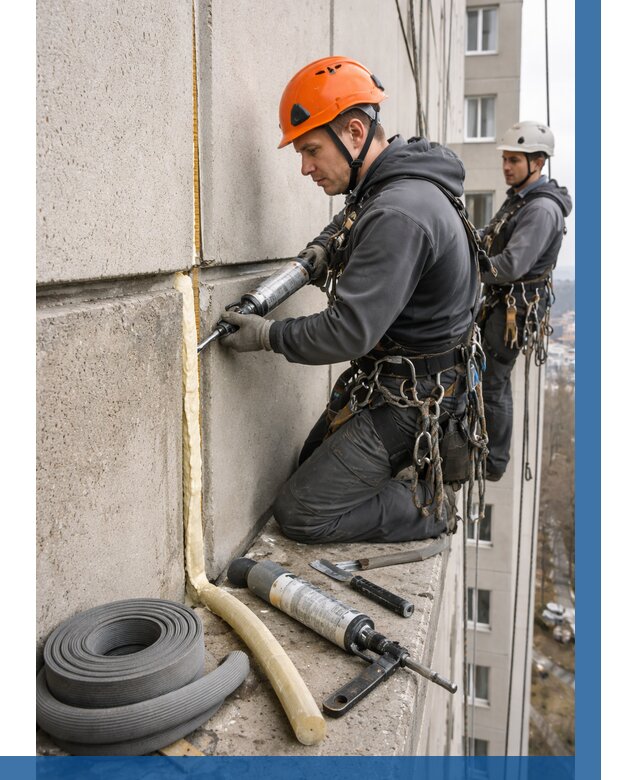 Теплый шов межпанельные швы в Волжском от 709 р. | ВЫСОТНИК-Влж