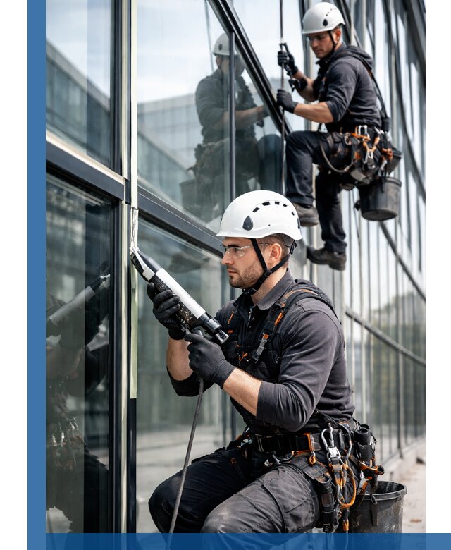 Герметизация витражных швов в Волжском для зданий и фасадов