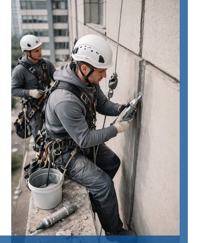 Ремонт деформационных швов здания в Волжском от 1013 р. | ВЫСОТНИК-Влж