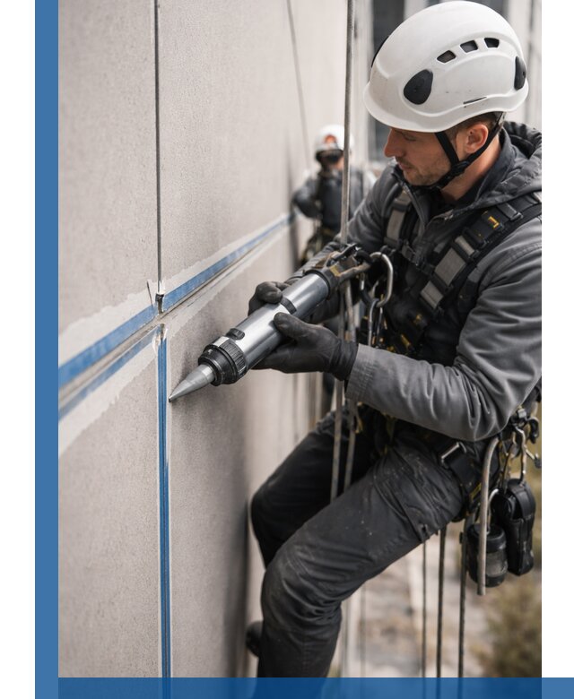 Герметизация стыков фасадных панелей в Волжском качественно и быстро