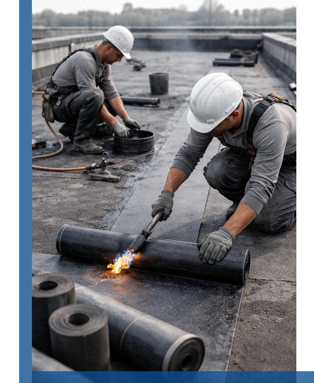 Ремонт рулонной кровли в Волжском герметизация и восстановление