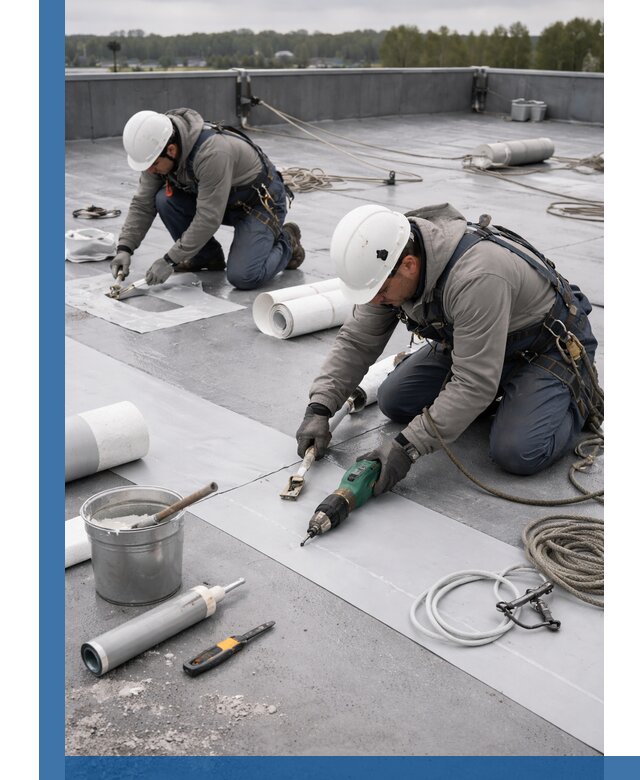 Ремонт мембранной кровли в Волжском качественно и с гарантией