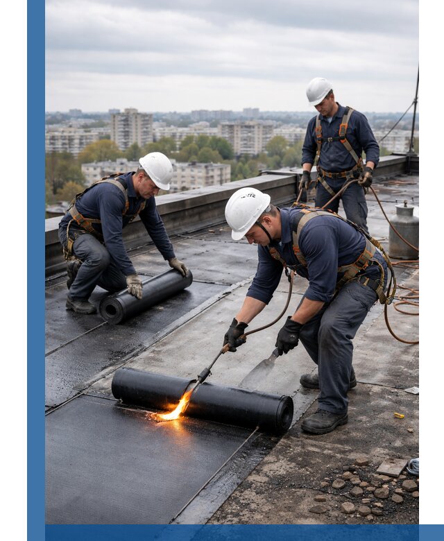Ремонт наплавляемой кровли в Волжском качественно и надежно