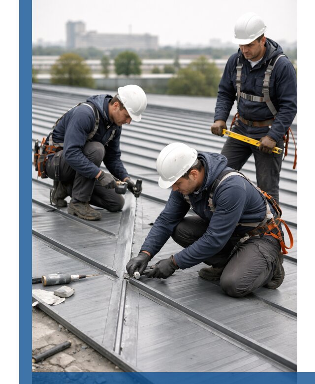 Ремонт фальцевой кровли в Волжском срочно и качественно