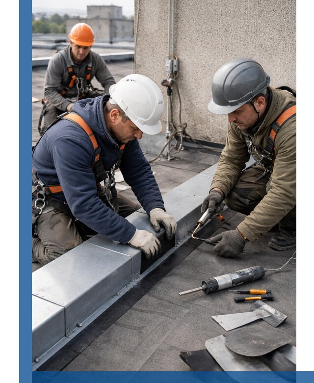 Ремонт кровельных примыканий в Волжском профессионально