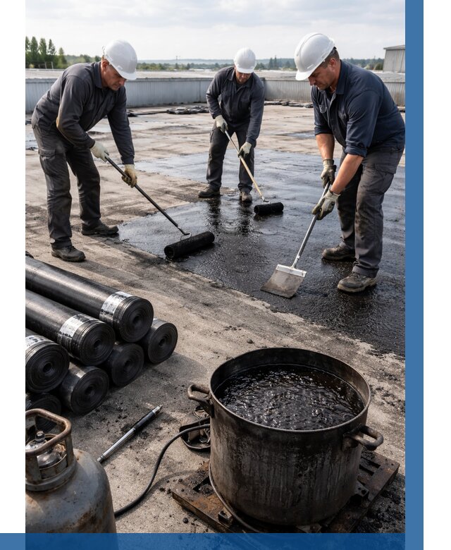 Гидроизоляция кровли мастикой в Волжском от 608 р. | ВЫСОТНИК-Влж