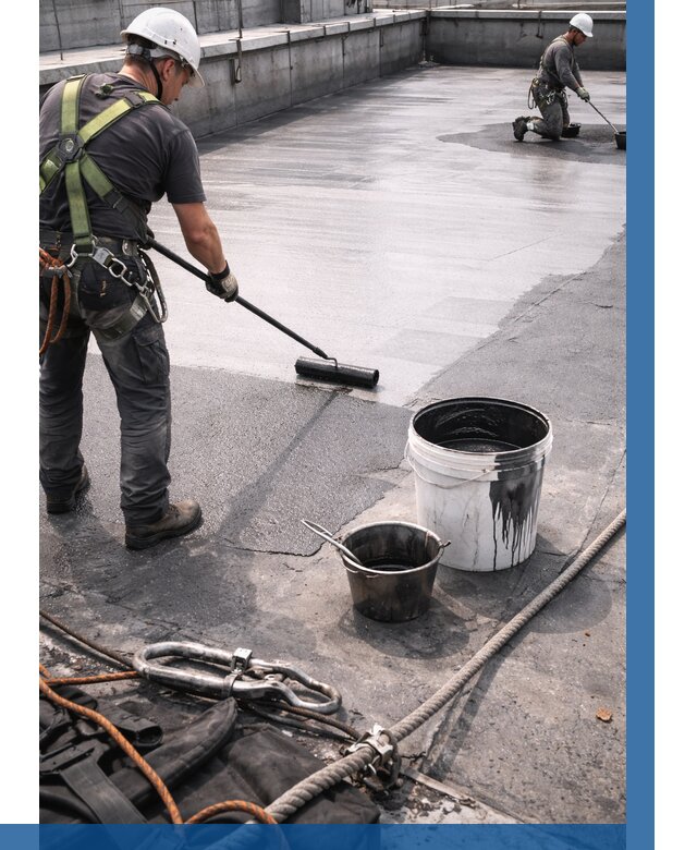 Гидроизоляция кровли жидкой резиной в Волжском от 507 р. | ВЫСОТНИК-Влж