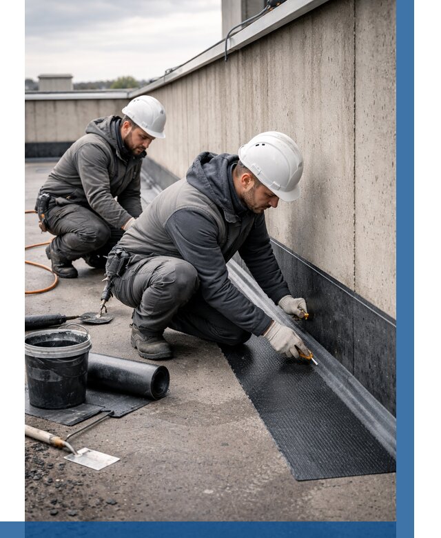 Гидроизоляция примыканий на кровле в Волжском от 912 р. | ВЫСОТНИК-Влж