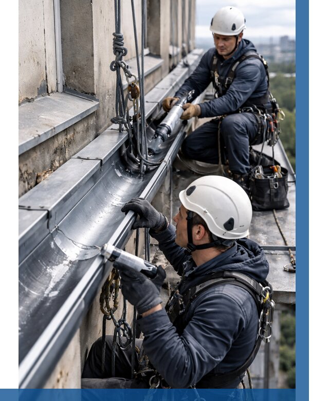 Ремонт водосточных желобов в Волжском от 6585 р. | ВЫСОТНИК-Влж