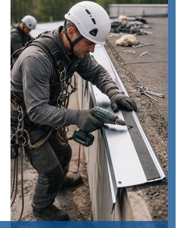 Монтаж капельника на кровле в Волжском от 304 р. | ВЫСОТНИК-Влж