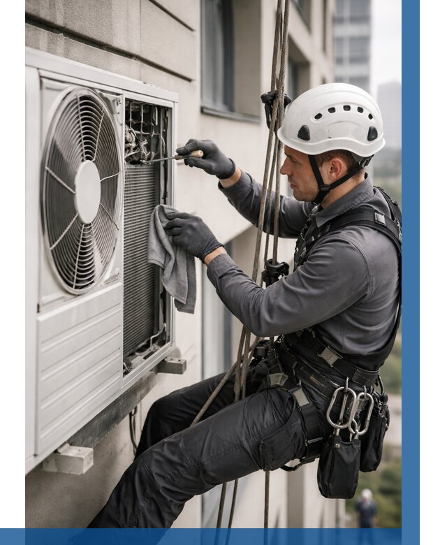 Обслуживание внешнего блока кондиционера в Волжском от 2735 р.ВЫСОТНИК-Влж