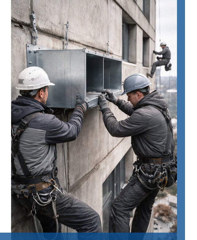 Монтаж вентиляционных коробов в Волжском от 3039 р. | ВЫСОТНИК-Влж