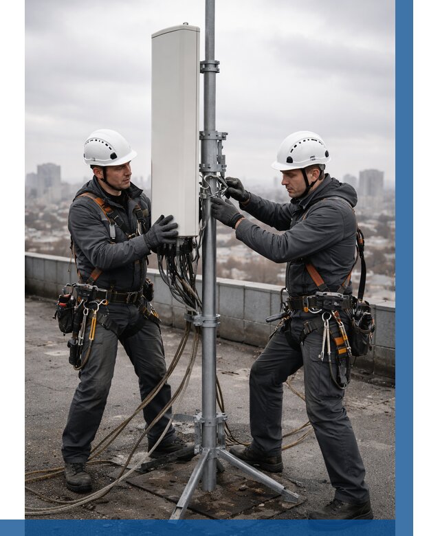 Монтаж антенн связи на крыше в Волжском от 8611 р. | ВЫСОТНИК-Влж