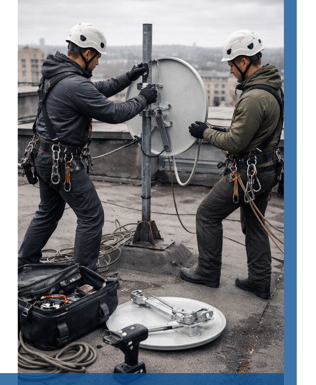 Демонтаж антенн на крыше в Волжском от 4559 р. | ВЫСОТНИК-Влж