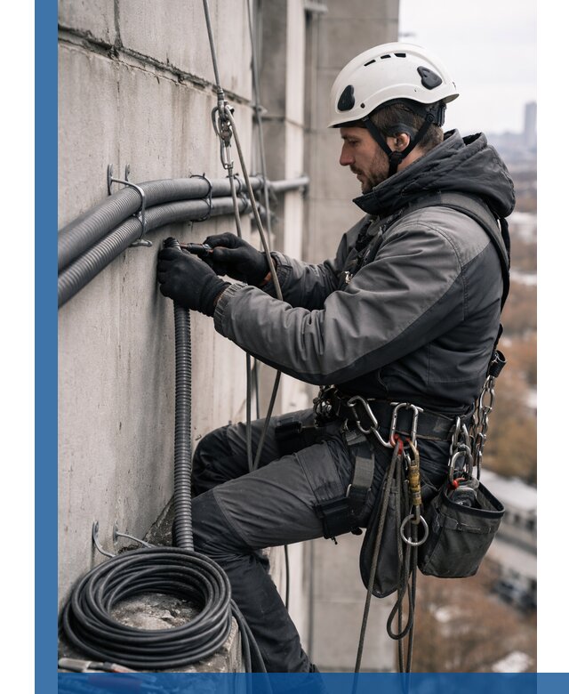 Профессиональный монтаж гофры для кабеля в Волжском с гарантией