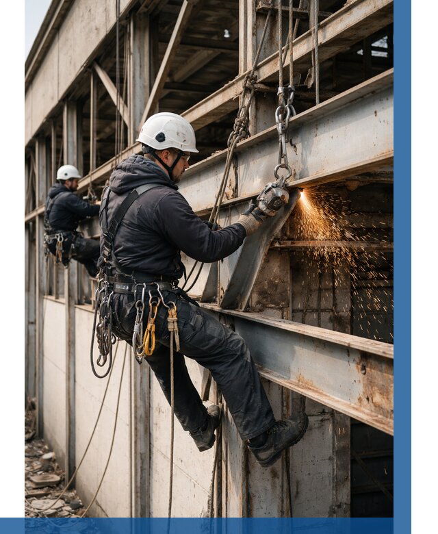 Демонтаж металлоконструкций на высоте в Волжском от 6585р. |ВЫСОТНИК-Влж