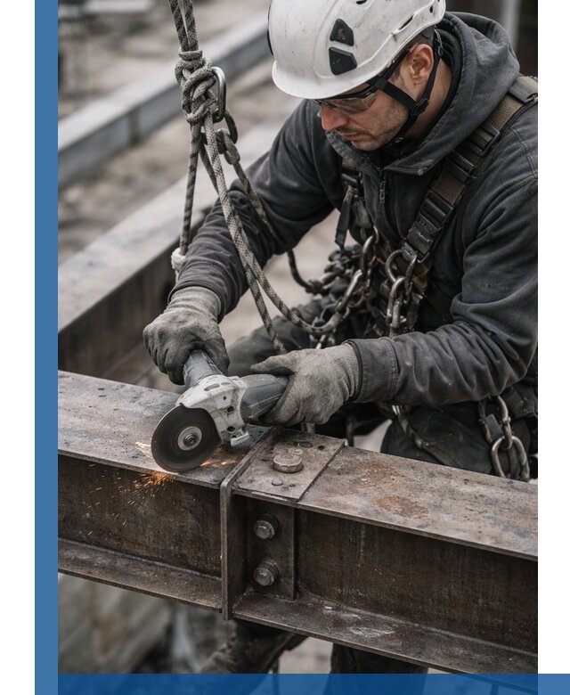 Резка металла на высоте в Волжском для зданий и конструкций