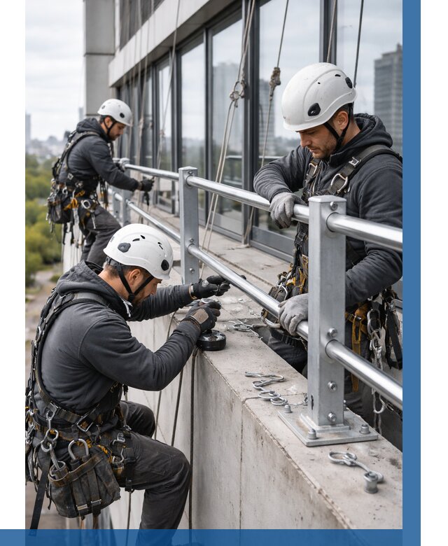 Монтаж ограждений на высоте в Волжском, от 1216 р. | ВЫСОТНИК-Влж