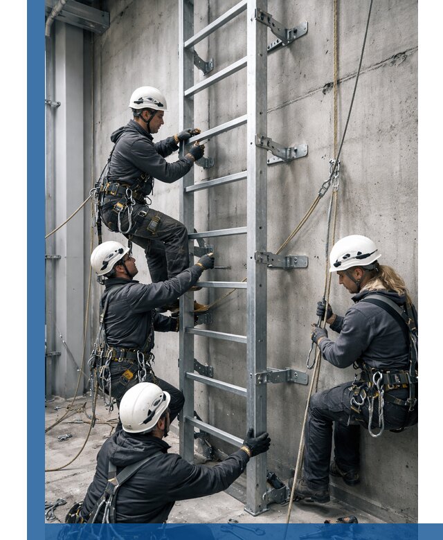 Монтаж металлических лестниц в Волжском под ключ со гарантией