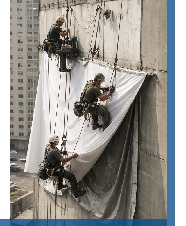 Замена баннерного полотна в Волжском от 6585 р. | ВЫСОТНИК-Влж—заказать