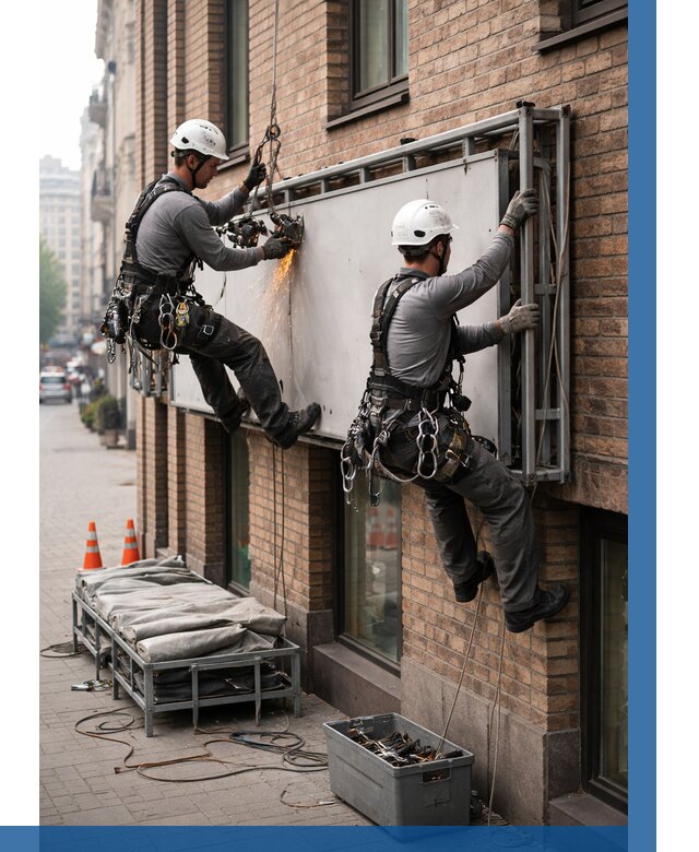 Демонтаж рекламной вывески в Волжском от 6585 р. | ВЫСОТНИК-Влж