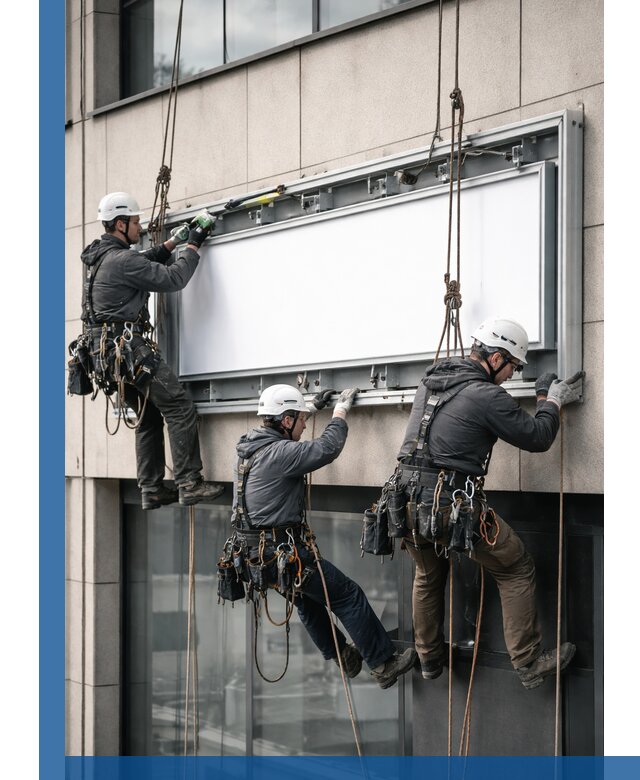 Профессиональный монтаж светового короба под ключ в Волжском