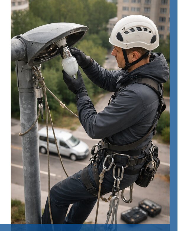 Замена ламп на высоте в Волжском от 2533 р. | ВЫСОТНИК-Влж