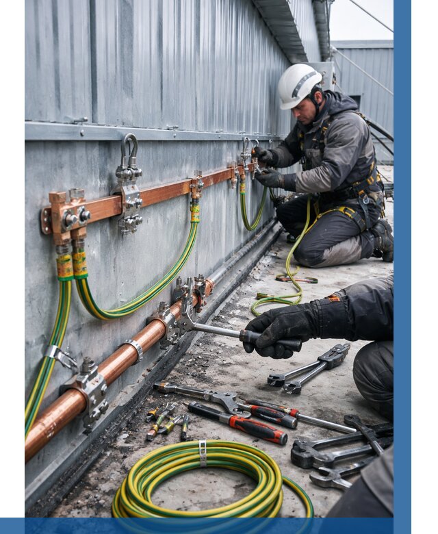 Монтаж заземления здания в Волжском от 25325 р. | ВЫСОТНИК-Влж