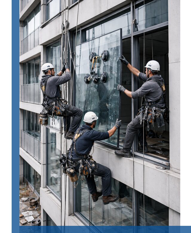 Фасадное остекление и монтаж витражей зданий в Волжском под ключ