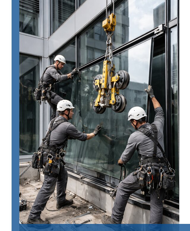 Структурное остекление фасадов в Волжском монтаж и обслуживание