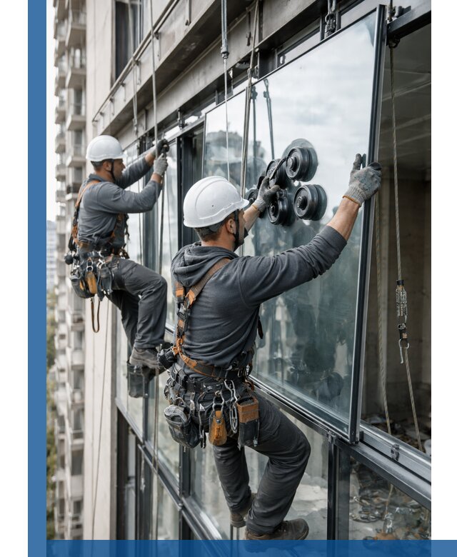 Витражное остекление фасадов и лоджий в Волжском под ключ