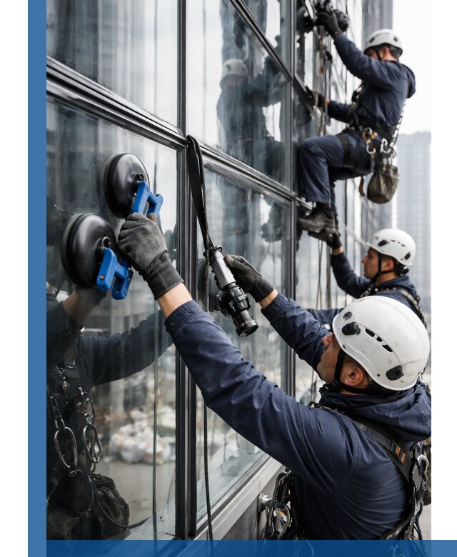 Радиусное остекление фасадов под ключ в Волжском с гарантиями