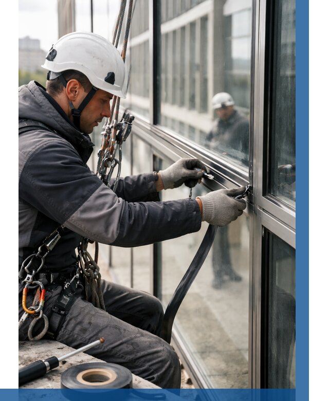 Ремонт витражных конструкций в Волжском от 3546 р. | ВЫСОТНИК-Влж