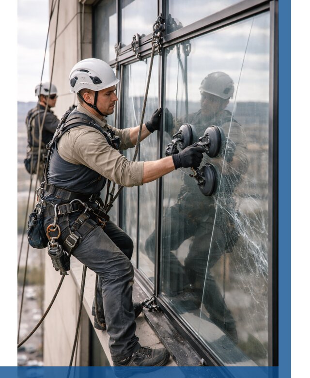 Замена стекла в витраже в Волжском под ключ от 8611 р. | ВЫСОТНИК-Влж