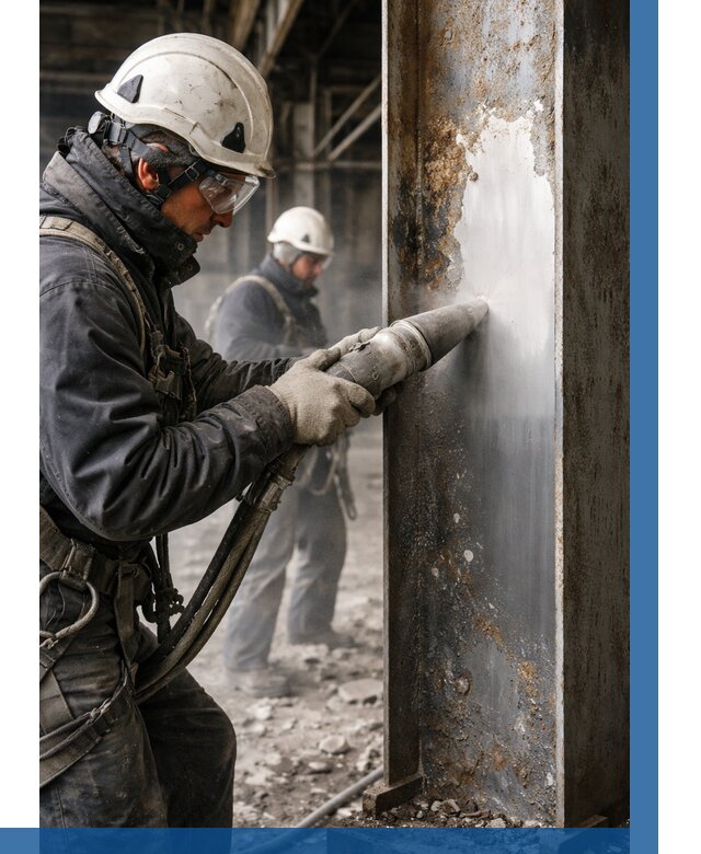 Удаление старой краски с металла в Волжском от 456 р. | ВЫСОТНИК-Влж