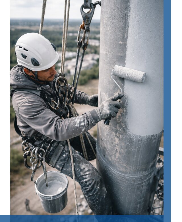 Покраска мачт связи под ключ в Волжском от 861 р. | ВЫСОТНИК-Влж