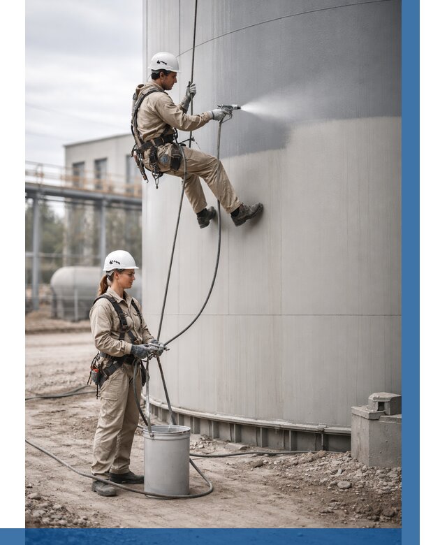 Покраска резервуаров в Волжском от 1216 р. | ВЫСОТНИК-Влж — заказать