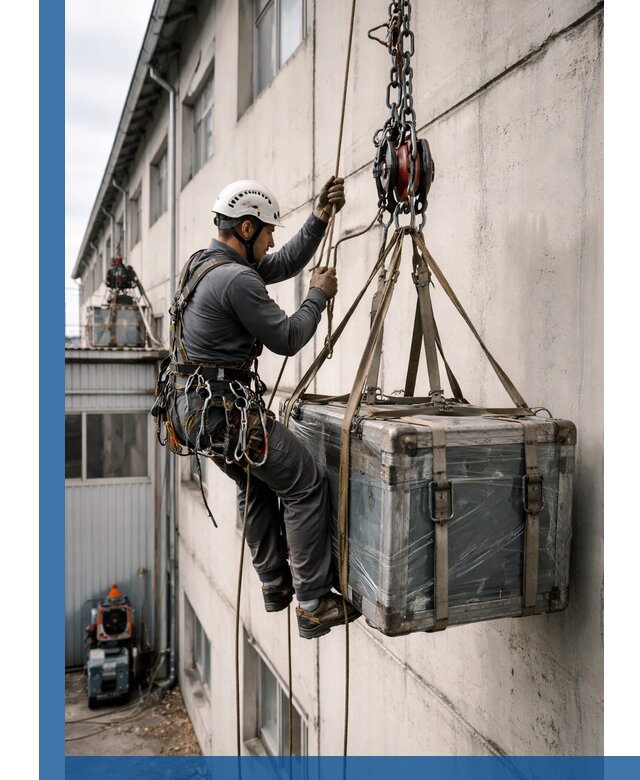 Подъем грузов на высоту в Волжском для промышленных объектов