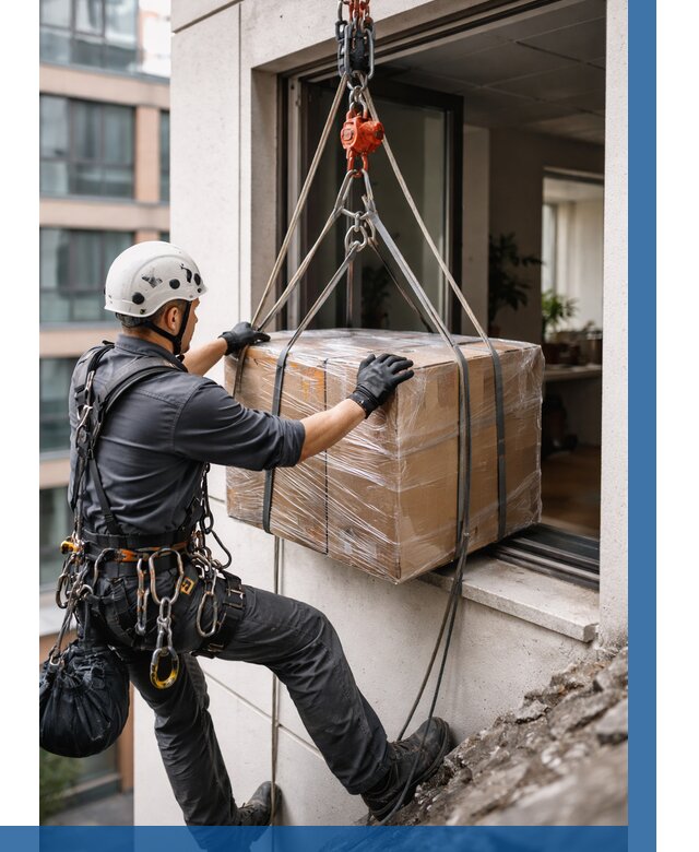 Подъем груза через окно в Волжском от 4559 р. | ВЫСОТНИК-Влж