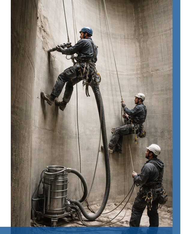 Зачистка силосов в Волжском от 4559 р. Договор и смета ВЫСОТНИК-Влж