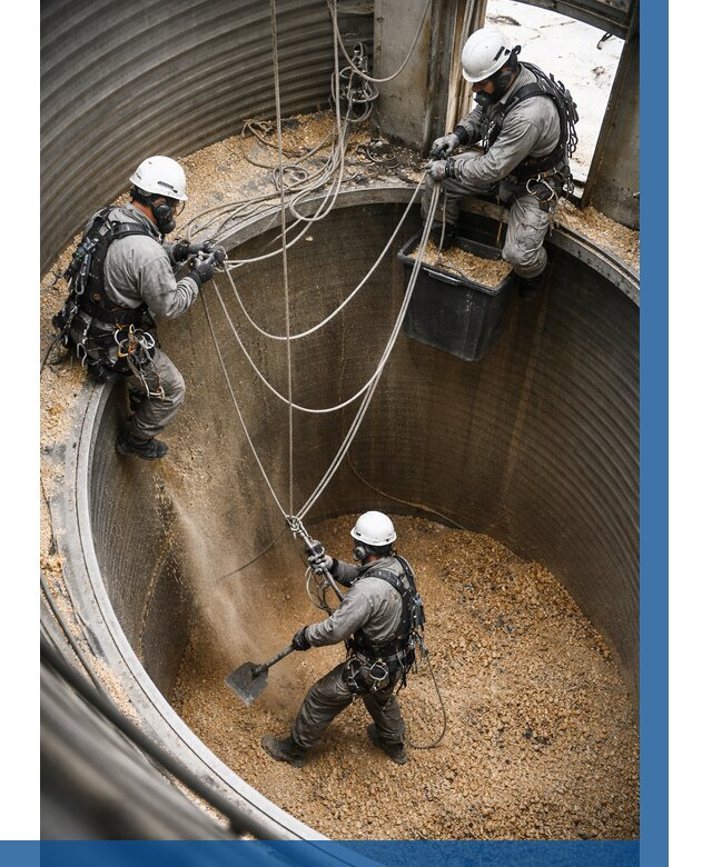 Чистка зерновых бункеров в Волжском от 12156 р. | ВЫСОТНИК-Влж