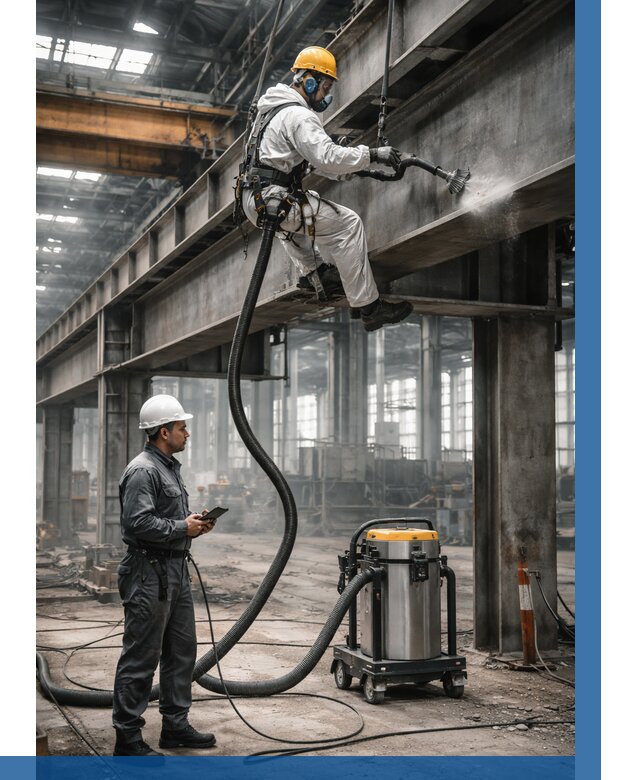 Обеспыливание конструкций в цехе в Волжском от 4255 р. | ВЫСОТНИК-Влж